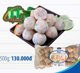 Chả viên thát lát - tôm 