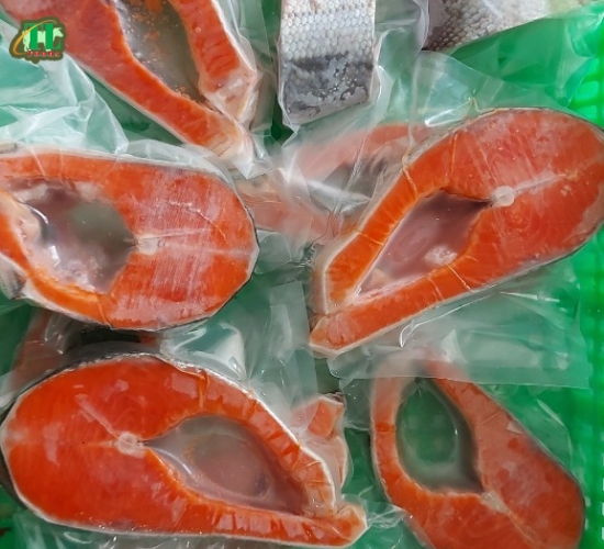Cá hồi cắt khoanh đông lạnh